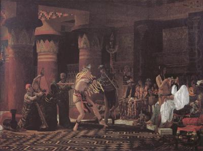 Alma-Tadema, Sir Lawrence Pastimes in Ancient Egypt 3000 Years Ago (mk23) china oil painting image